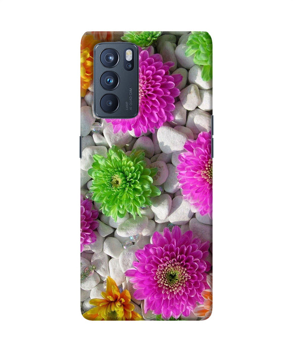 Natural flower stones Oppo Reno6 Pro 5G Back Cover