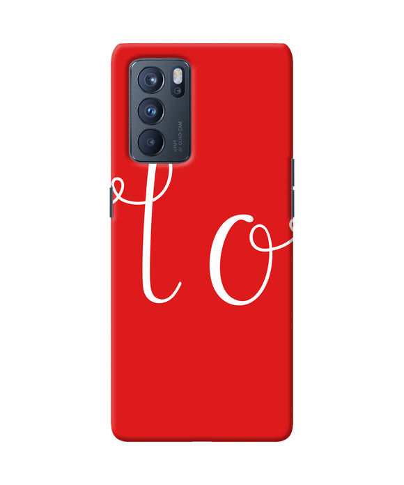 Love one Oppo Reno6 Pro 5G Back Cover