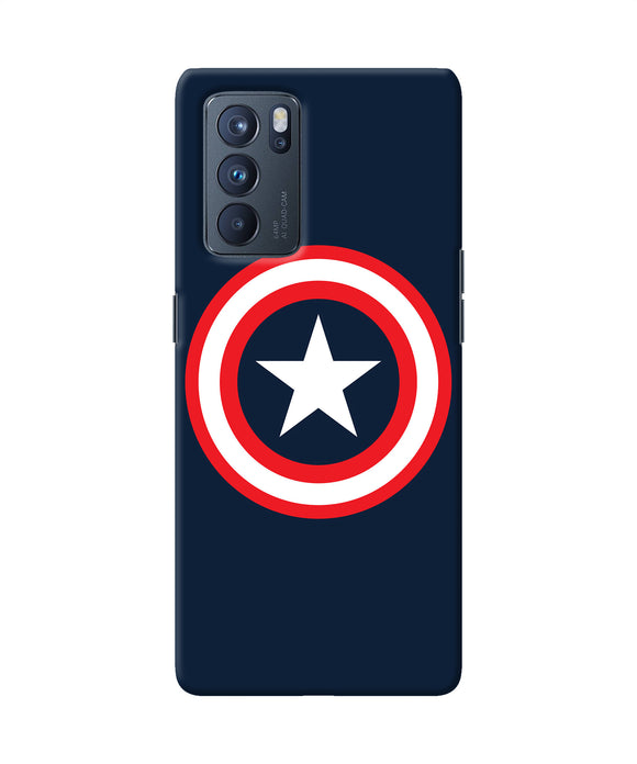 Captain america logo Oppo Reno6 Pro 5G Back Cover