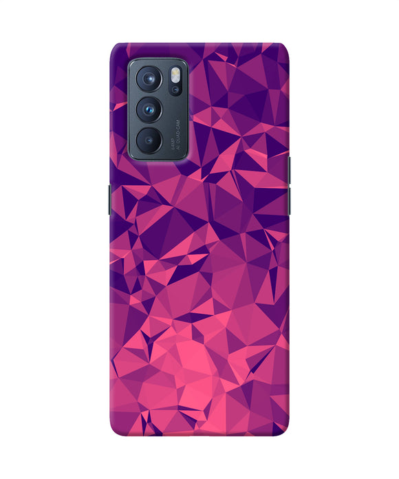 Abstract red blue shine Oppo Reno6 Pro 5G Back Cover