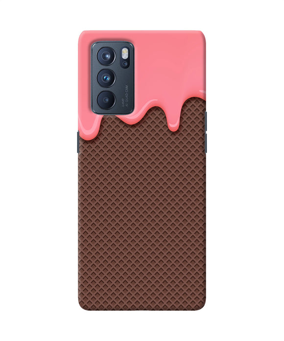 Waffle cream biscuit Oppo Reno6 Pro 5G Back Cover