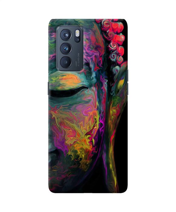 Buddha face painting Oppo Reno6 Pro 5G Back Cover