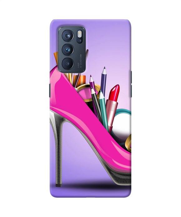Makeup heel shoe Oppo Reno6 Pro 5G Back Cover