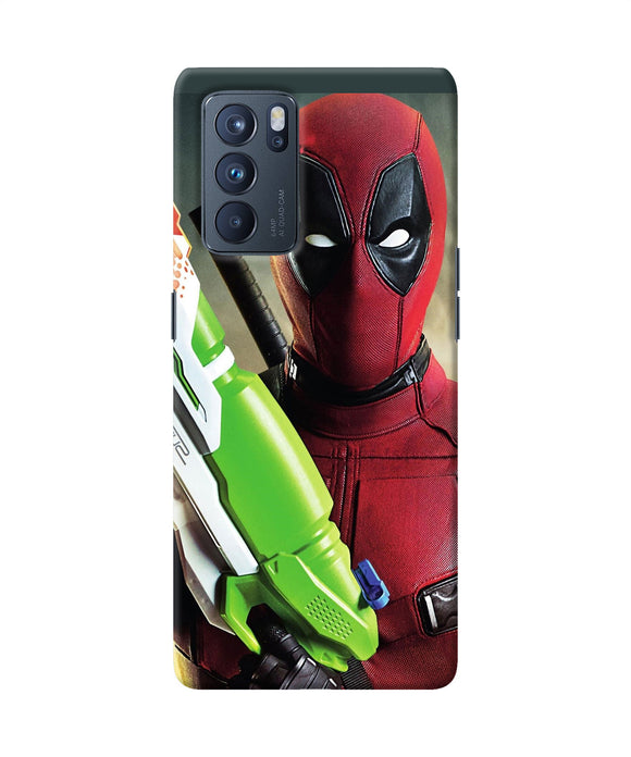 Deadpool funny gun Oppo Reno6 Pro 5G Back Cover