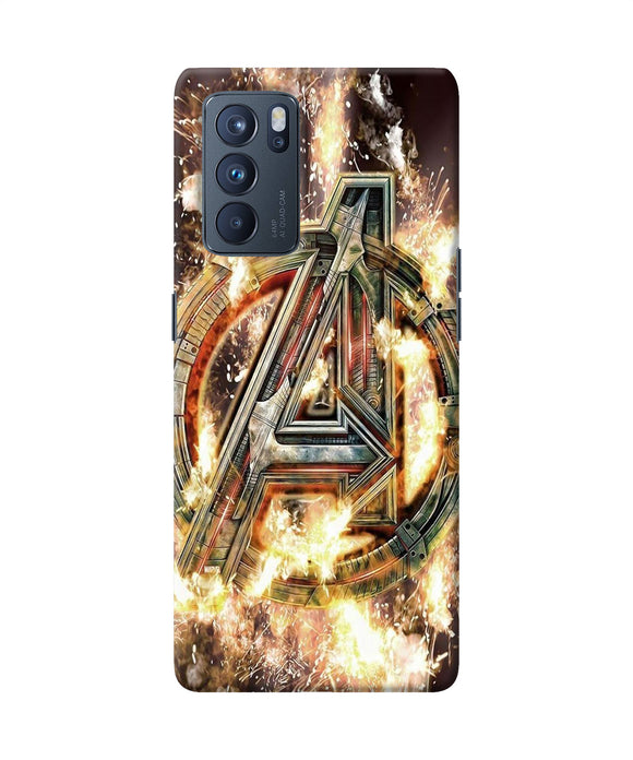 Avengers burning logo Oppo Reno6 Pro 5G Back Cover