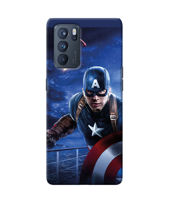 Captain with ironman Oppo Reno6 Pro 5G Back Cover