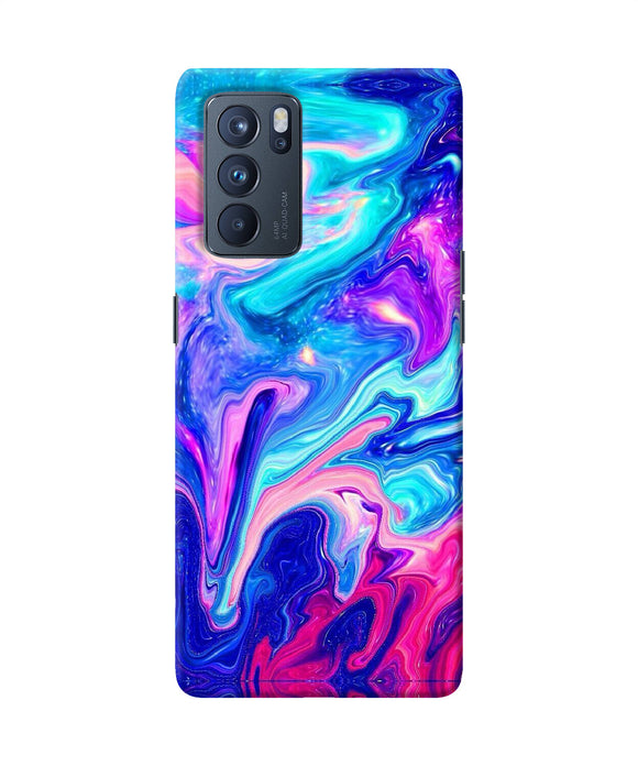 Abstract colorful water Oppo Reno6 Pro 5G Back Cover