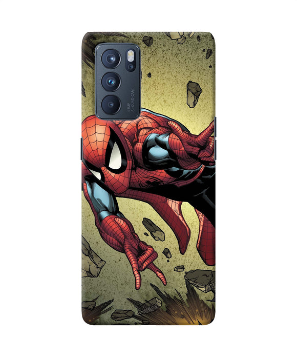 Spiderman on sky Oppo Reno6 Pro 5G Back Cover