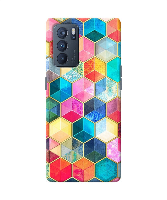Abstract color box Oppo Reno6 Pro 5G Back Cover
