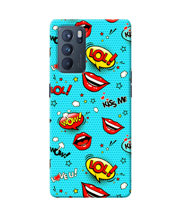 Lol lips print Oppo Reno6 Pro 5G Back Cover