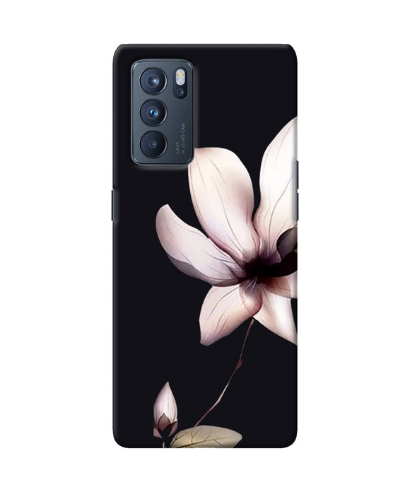 Flower white Oppo Reno6 Pro 5G Back Cover