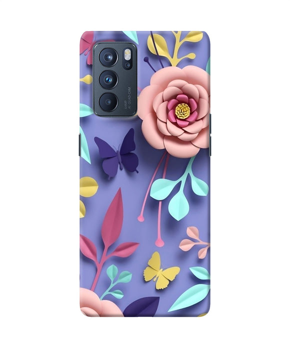 Flower canvas Oppo Reno6 Pro 5G Back Cover