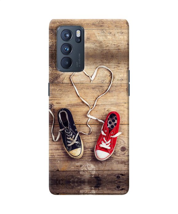 Shoelace heart Oppo Reno6 Pro 5G Back Cover