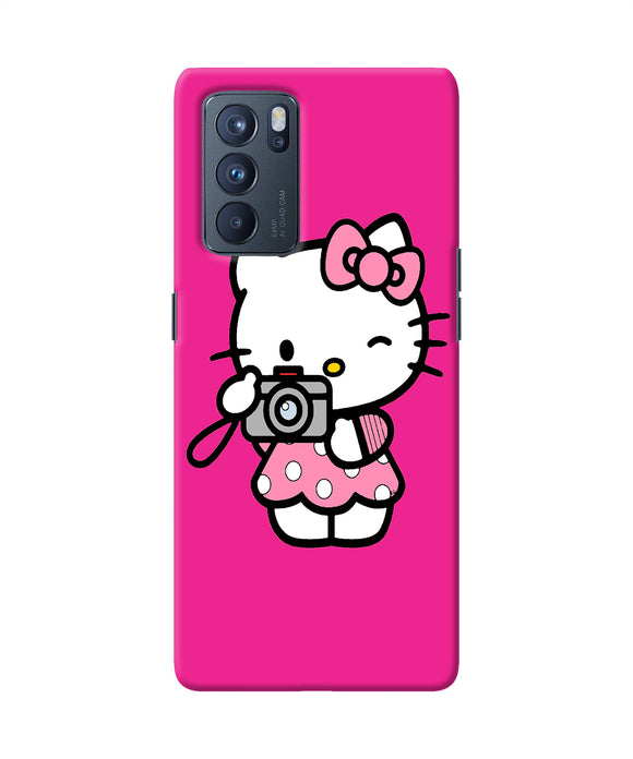 Hello kitty cam pink Oppo Reno6 Pro 5G Back Cover