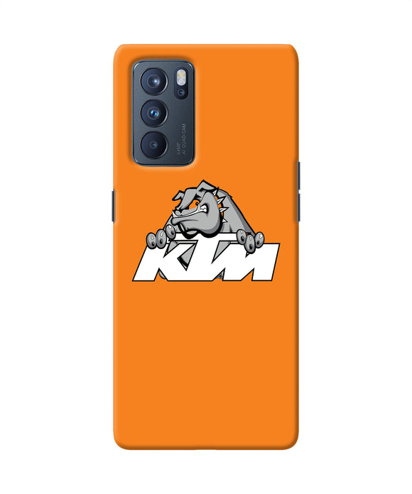 KTM dog logo Oppo Reno6 Pro 5G Back Cover