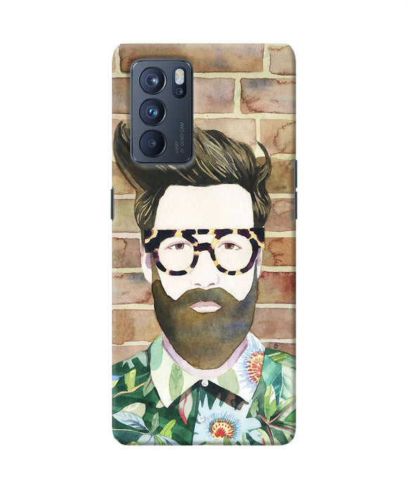 Beard man with glass Oppo Reno6 Pro 5G Back Cover