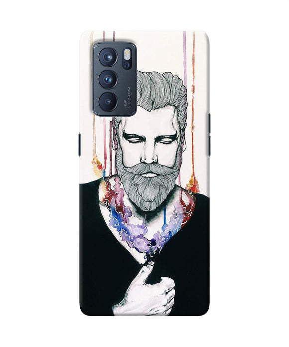 Beard man character Oppo Reno6 Pro 5G Back Cover