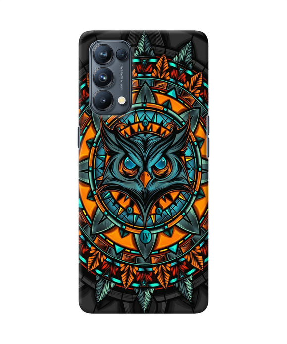 Angry Owl Art Oppo Reno5 Pro 5G Back Cover