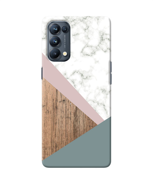 Marble wood Abstract Oppo Reno5 Pro 5G Back Cover