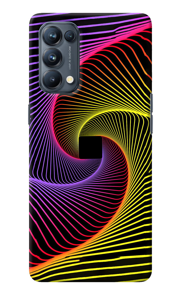 Colorful Strings Oppo Reno5 Pro 5G Back Cover