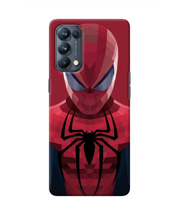 Spiderman Art Oppo Reno5 Pro 5G Real 4D Back Cover