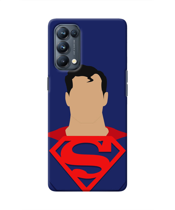 Superman Cape Oppo Reno5 Pro 5G Real 4D Back Cover