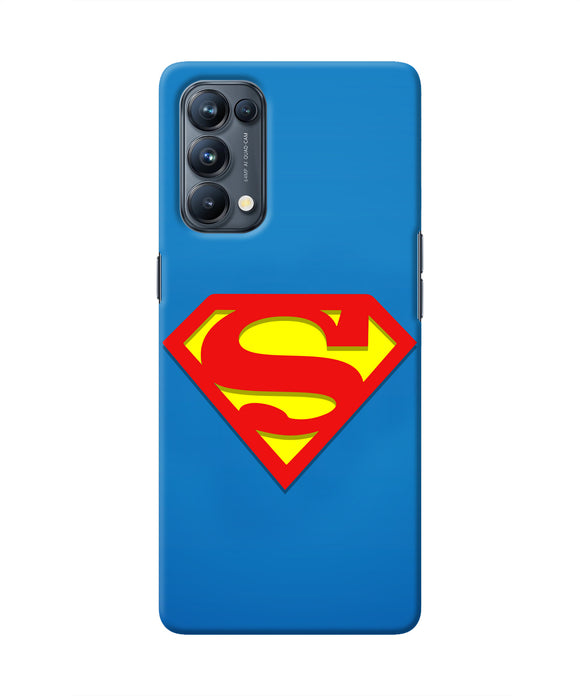 Superman Blue Oppo Reno5 Pro 5G Real 4D Back Cover