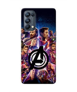 Avengers Superheroes Oppo Reno5 Pro 5G Real 4D Back Cover