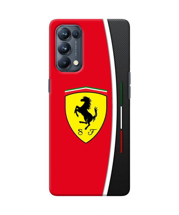 Ferrari Abstract Oppo Reno5 Pro 5G Real 4D Back Cover