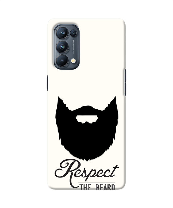 Respect the Beard Oppo Reno5 Pro 5G Real 4D Back Cover