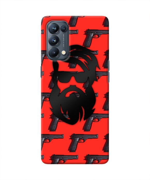 Rocky Bhai Beard Look Oppo Reno5 Pro 5G Real 4D Back Cover