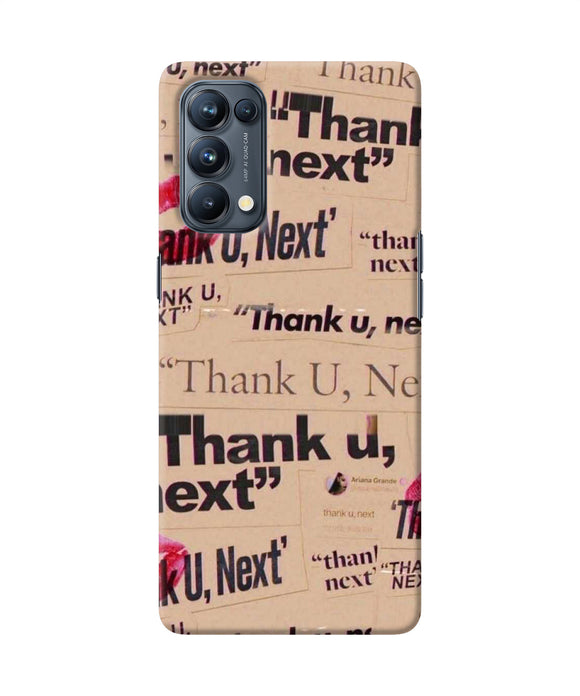 Thank you next Oppo Reno5 Pro 5G Back Cover