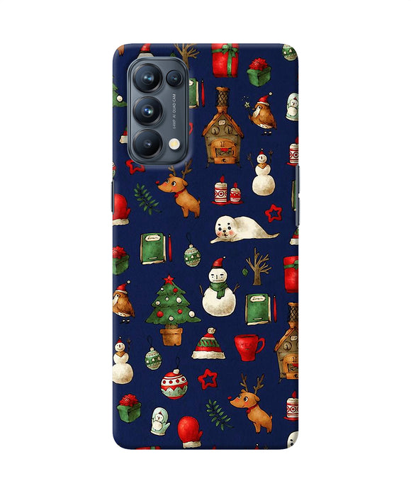Canvas christmas print Oppo Reno5 Pro 5G Back Cover