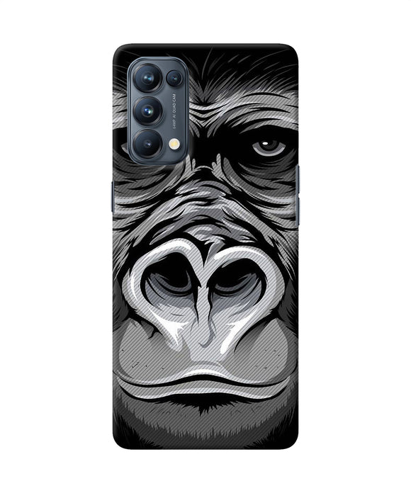 Black chimpanzee Oppo Reno5 Pro 5G Back Cover