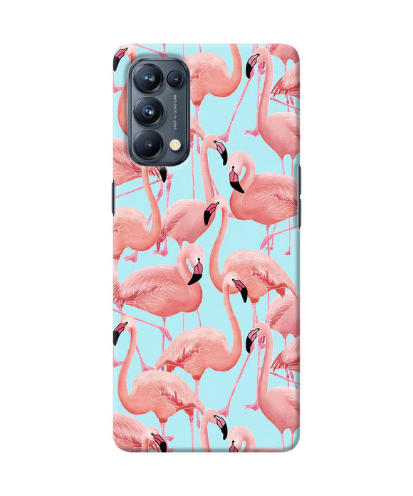 Abstract sheer bird print Oppo Reno5 Pro 5G Back Cover