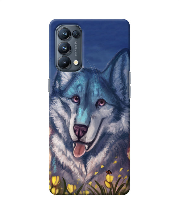 Cute wolf Oppo Reno5 Pro 5G Back Cover