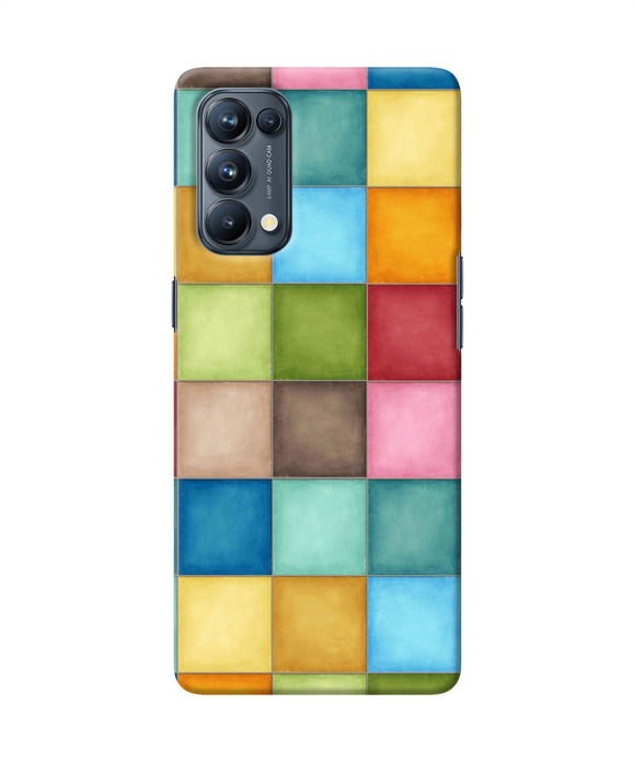 Abstract colorful squares Oppo Reno5 Pro 5G Back Cover