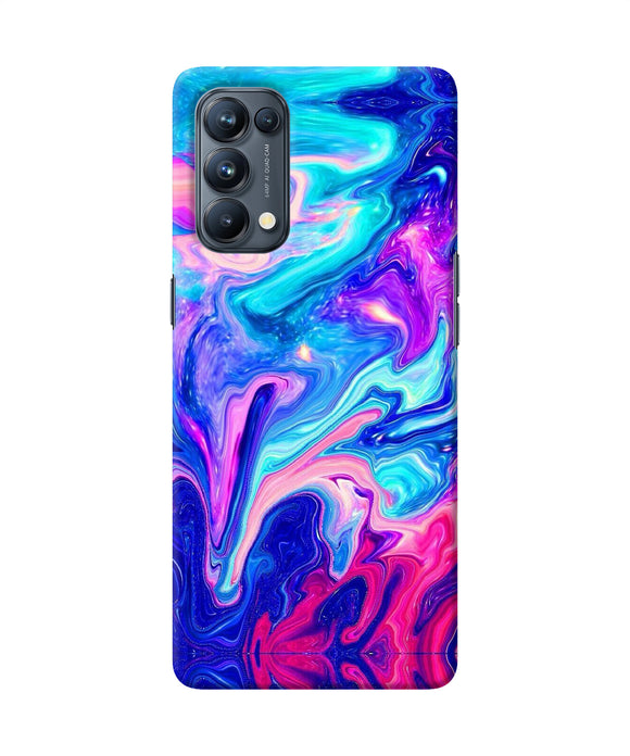 Abstract colorful water Oppo Reno5 Pro 5G Back Cover