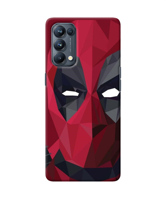 Abstract deadpool mask Oppo Reno5 Pro 5G Back Cover