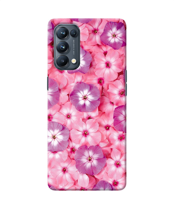 Natural pink flower Oppo Reno5 Pro 5G Back Cover