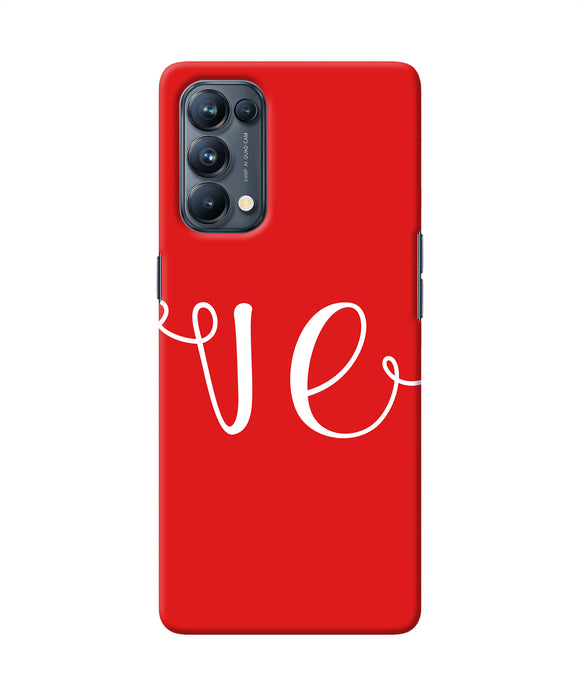 Love two Oppo Reno5 Pro 5G Back Cover