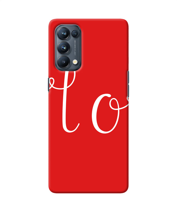 Love one Oppo Reno5 Pro 5G Back Cover