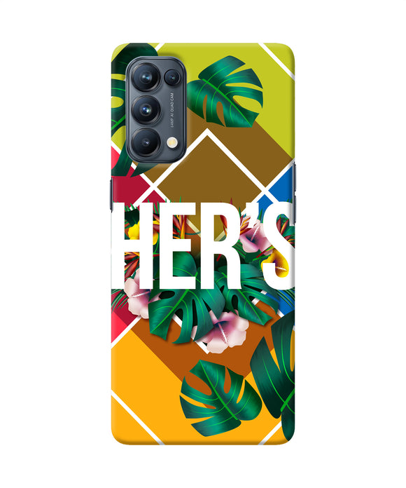 His her two Oppo Reno5 Pro 5G Back Cover