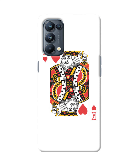 Heart king card Oppo Reno5 Pro 5G Back Cover