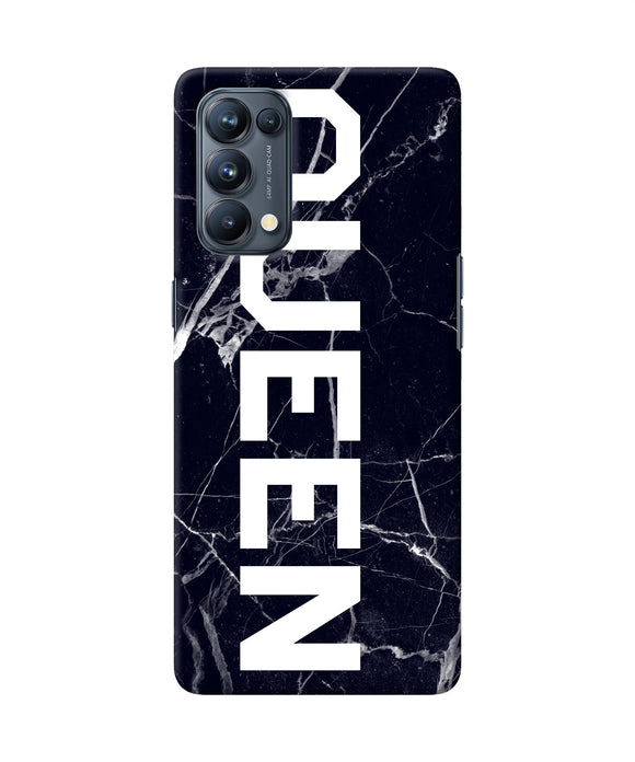 Queen marble text Oppo Reno5 Pro 5G Back Cover