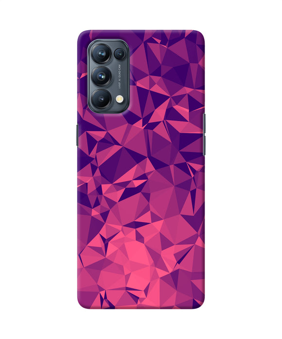 Abstract red blue shine Oppo Reno5 Pro 5G Back Cover