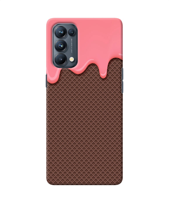 Waffle cream biscuit Oppo Reno5 Pro 5G Back Cover