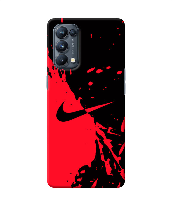 Nike red black poster Oppo Reno5 Pro 5G Back Cover
