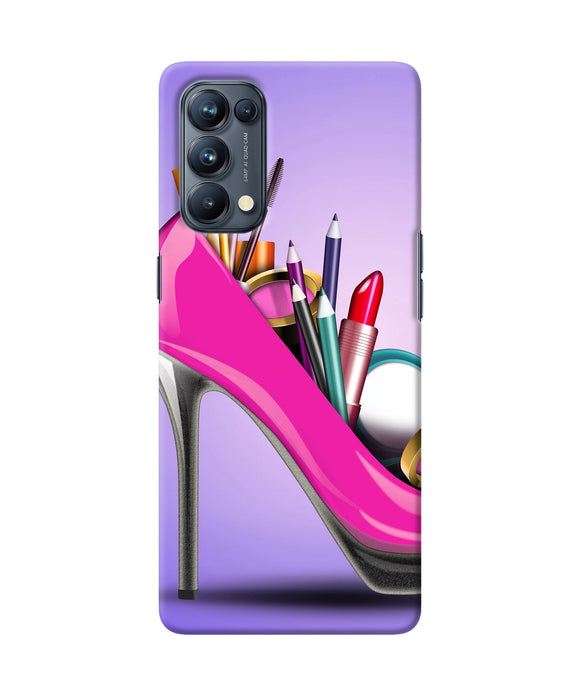 Makeup heel shoe Oppo Reno5 Pro 5G Back Cover