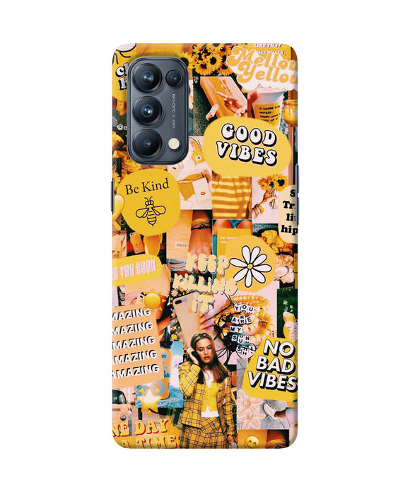 Good vibes poster Oppo Reno5 Pro 5G Back Cover